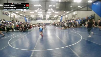 84 lbs Cons. Round 3 - Quinton Romano, Team Prestige Wrestling vs Ledger Bagley, Champions Wrestling Club