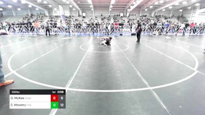 100 lbs Rr Rnd 3 - Declan McKee, Team Alien UFO vs Carsen Mowery, TYW New Breed Jr High