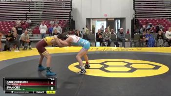 105 lbs Round 2 (8 Team) - Evan Cies, Steller Trained vs Gabe Oberhiem, Team Gotcha