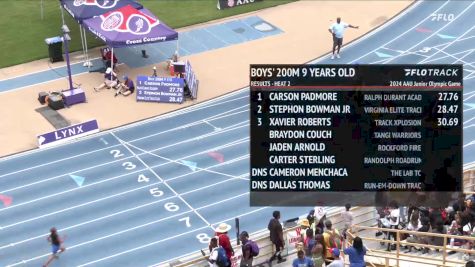 Youth Boys' 200m, Finals 3 - Age 9