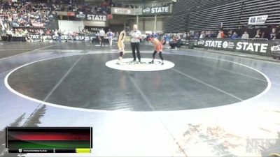 2A 106 lbs 7th Place Match - Roberto Rivera-Jesus, Black Hills vs Cayden Beauregard, Sequim