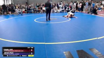 106 lbs Round 1 - Chael Dye, Alaska Battle Cats Wrestling Club vs Aryeh Pico, Pioneer Grappling Academy