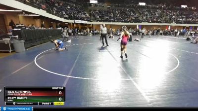 107 lbs Cons. Semi - Riley Bailey, Iowa vs Isla Schemmel, Female Elite Wrestling