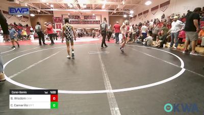 64x lbs Consolation - Brantley Wisdom, Caney Valley Wrestling vs Cam Camarillo, Standfast