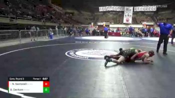 126 lbs Cons. Round 3 - Nicholas Santorelli, Redondo Union High School Wrestling vs Brody Denham, Royal High School Wrestling