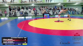 50kg Quarterfinal - Molly Brown, Island Wrestling Academy vs Saana Sharma, Alberta Elite Women`s WC