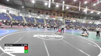 70 lbs Semifinal - Kierre Peak, Ready RP vs Chase Williams, GI Grapplers