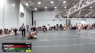 98 lbs Round 7 (8 Team) - Trent Carter, VA Team Predator vs Elijah Foltz, PA Alliance