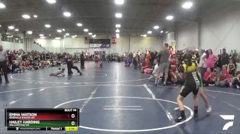 86 lbs Cons. Round 2 - Emma Watson, Roseville Eagles WC vs Hailey Harding, Williamston WC