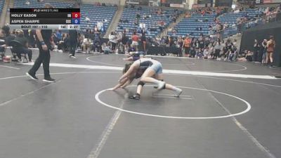 110 lbs Quarterfinal - Holly Eason, Unattached vs Aspen Sharpe, Colby Community College