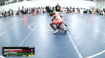 119 lbs Champ. Round 1 - Mason Dewing, Crass vs Adante Washington, Harvey Twisters