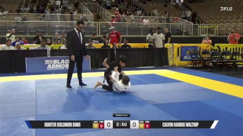 Calvin Harris Waltrip vs Hunter Solomon Sims 2025 Pan Kids Jiu-Jitsu IBJJF Championship