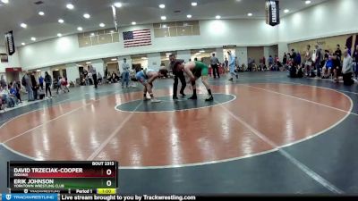 70 lbs Semifinal - Erik Johnson, Yorktown Wrestling Club vs David Trzeciak-Cooper, Indiana