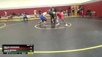 195 lbs Champ. Round 1 - Melvin Whitehead, Liberty vs Vance Bohman, Green Valley