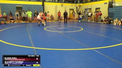 124 lbs Round 3 - Crystal Loera, Dodge City Training Center vs Oakley Sorenson, Wichita Blue Knights Wrestling Club