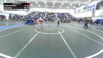 140 lbs Cons. Round 2 - Blue Vidal, Norwalk vs Ranna Payamfar, Redondo Union