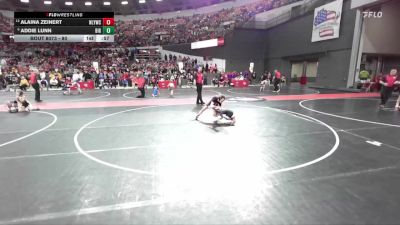 80 lbs Champ. Round 1 - Addie Lunn, BigWater vs Alaina Zeinert, New London Youth Wrestling Club
