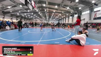 120 lbs Quarterfinal - Brayson Shirey, Lake Travis Youth Association Wrestling Club vs Rosalie Silva, El Paso Wildcats Wrestling Club