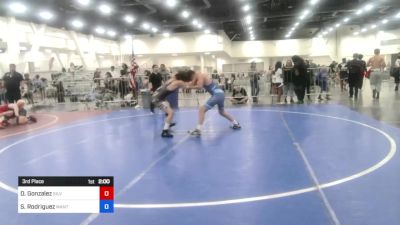 123 lbs 3rd Place - Damian Gonzalez, Silverback WC vs Samuel Rodriguez, Mantanona TC