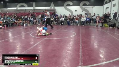 60 lbs Round 3 (8 Team) - Karsten Castetter, Legacy Blue vs Peyton Hugh, LAW/Crass Wrestling(WI)