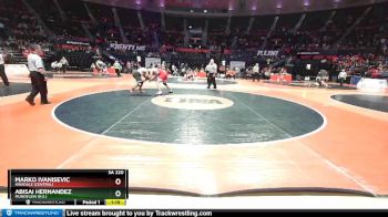 3A 220 lbs Champ. Round 1 - Marko Ivanisevic, Hinsdale (Central) vs Abisai Hernandez, Mundelein (H.S.)