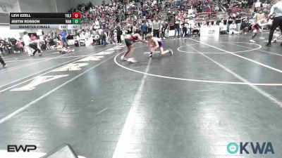 80 lbs Quarterfinal - Levi Ezell, Tulsa North Mabee Stampede vs Jestin Rosson, Vian Wrestling Club