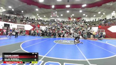 62 lbs Cons. Round 1 - Makari Cherry, Prodigy Wrestling Club vs Balen Burriell, Henryville Youth Wrestling