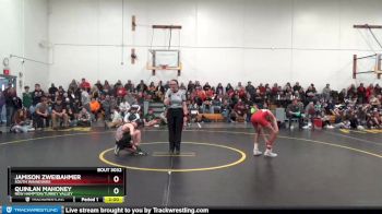 DIVISION 1 lbs Round 3 - Quinlan Mahoney, New Hampton/Turkey Valley vs Jamison Zweibahmer, South Winneshiek