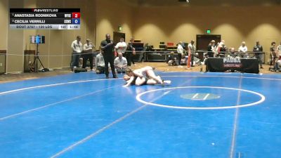 130 lbs 1st Place Match - Anastasia Rodnikova, Wyoming Seminary vs Cecilia Verrilli, South Side Wrestling Club