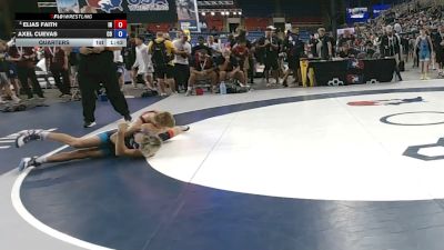 100 lbs Quarters - Elias Faith, Indiana vs Axel Cuevas, Colorado
