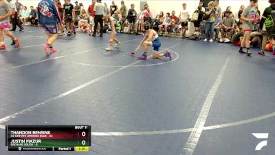 130 lbs Round 3 (8 Team) - Andrew Messner, U2 Upstate Uprising Blue vs Logan Adams, Orchard South