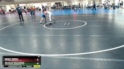 93 lbs Quarterfinals (8 Team) - Branlin Hollnagel, LSH (LeSueur/Henderson) vs Brody Bernu, NYM (New York Mills)