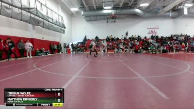 157 lbs Cons. Round 4 - Matthew Kimberly, Mountain Vista vs `Timbur Wolfe, Central - Grand Junction