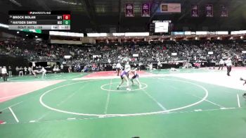 128 lbs Champ. Round 2 - Brock Bolan, MP1 vs Hayden Smith, MEC3