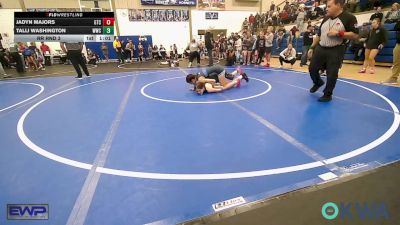 102 lbs Rr Rnd 3 - Jadyn Majors, Grove Takedown Club vs Talli Washington, Woodland Wrestling Club