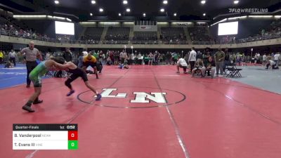 108 lbs Quarterfinal - Blake Vanderpool, Newark vs Tyrone Evans III, Vineland