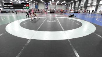 100 lbs Rr Rnd 1 - Julia Ritter, Diesel Wrestling Academy Orange vs Natalia Clem, Quest School Of Wrestling Girls