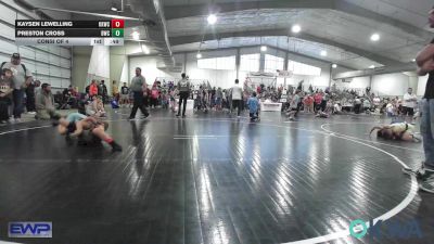70-74 lbs Consi Of 4 - Kaysen Lewelling, Keystone Kids Wrestling Club vs Preston Cross, Brushy Wrestling Club