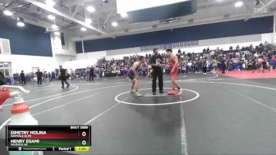 157 lbs Quarterfinal - Henry Egami, Valencia HS vs Dimetry Molina, Eastvale Elite