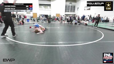 106 kg 7th Place - Cayden Engel, MWC Wrestling Academy vs JaKobe Valle, All In Wrestling Academy