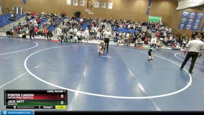 125 lbs Cons. Round 1 - Jack Witt, Wasatch vs Porter Carson, Payson Pride Wrestling