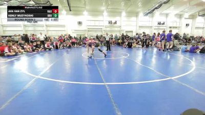 97 lbs Round Robin 2 - Ava Van Zyl, Valkyrie Girls WC-Girls vs Kenly Muzykoski, Ohio Skibidi Rizzlers - Pink