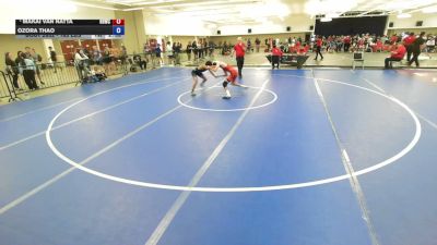 57 lbs Semis - Makai Van Natta, Hanford Bullpups Wrestling Club vs Ozora Thao
