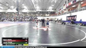 123 lbs Champ. Round 2 - Riley White, Missouri Baptist University vs Alicia Frank, University Of Providence