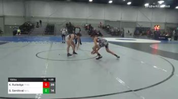 150 lbs Prelims - Kody Rutledge, Team Tulsa NDT vs Gavin Sandoval, Oregon Outlaws