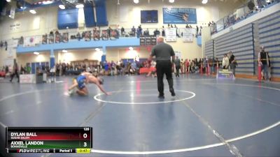 126 lbs Cons. Round 6 - Dylan Ball, Sugar Salem vs Axxel Landon, Bonneville