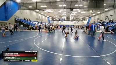 54-58 lbs Round 2 - Liam Murray, Cougars Wrestling Club vs Cooper Horne, Fremont Wrestling Club