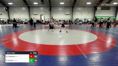 100 lbs Semifinal - Braylen Calhoun, Morris Fitness Orange vs Robert Couch, Teknique Wrestling