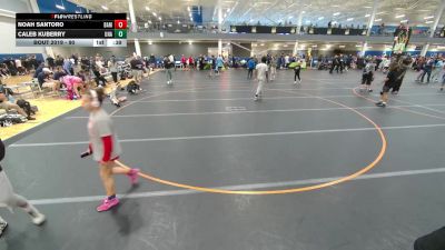 90 lbs Champ. Round 1 - Noah Santoro, Unattached vs Caleb Kuberry, Unattached