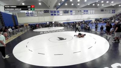 115 lbs Quarterfinal - Vilma Torres, Santa Ana Wrestling Club vs Audrianna Aguilar, Legacy Wrestling Center
